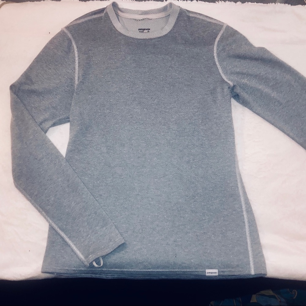 Patagonia long sleeve shirt women small grey new